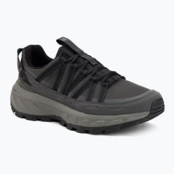 Buty turystyczne męskie Jack Wolfskin Wild Hike Texapore Low. Czarne buty turystyczne Jack Wolfskin, bez wzorów, z gumy, bez zapięcia, trekkingowe. Za 419.99 zł.