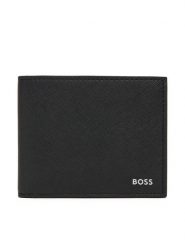 BOSS Duży Portfel Męski 50536727 Czarny. Czarne portfele Boss, bez wzorów, ze skóry. Za 399.99 zł.