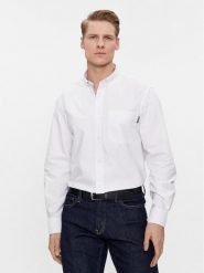 Tommy Hilfiger Koszula Oxford Monotype MW0MW33797 Biały Slim Fit. Białe koszule Tommy Hilfiger, m, bez wzorów, z bawełny, bez kołnierzyka, bez ramiączek. Za 359.99 zł.