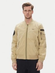 Aeronautica Militare Kurtka bomber 251AB2216CT3501 Beżowy Regular Fit. Brązowe kurtki Aeronautica Militare, m, bez wzorów, z bawełny, bez kaptura. Za 1,199.00 zł.
