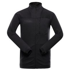 Bluza męska sportowa turystyczna Alpine Pro Onnec 3. Czarne bluzy bez kaptura Alpine Pro, m, bez wzorów, bez kaptura. W wyprzedaży za 369.00 zł.