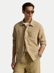 Polo Ralph Lauren Koszula 710971946501 Beżowy Regular Fit. Brązowe koszule Polo Ralph Lauren, m, bez wzorów, ze lnu, bez kołnierzyka, bez ramiączek. Za 1,599.00 zł.