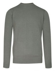 Sweter Szary, Okrągły Dekolt, 100% BAWEŁNA (U-neck), Męski -BRAVE SOUL. Szare swetry rozpinane Brave Soul, m, bez wzorów, z bawełny, bez kołnierzyka, bez ramiączek. Za 89.00 zł.