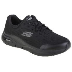 Buty sportowe Sneakersy męskie, Skechers Arch Fit. Czarne buty sportowe casual Skechers, bez wzorów, bez zapięcia. Za 329.99 zł.