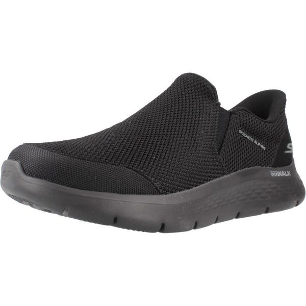 Buty SKECHERS GO WALK FLEX Czarny. Czarne buty trekkingowe Skechers, bez wzorów, z tkaniny, bez zapięcia, trekkingowe, skechers sport. Za 348.65 zł.