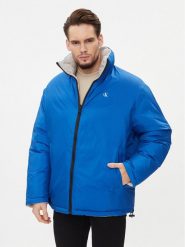 Calvin Klein Jeans Kurtka zimowa 90's J30J324438 Niebieski Oversize. Niebieskie kurtki Calvin Klein Jeans, na zimę, m, bez wzorów, z jeansu, bez kaptura. Za 749.99 zł.