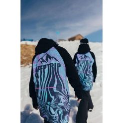 Bluza outdoorowa z kapturem męska DEEP TRIP Melt softshell. Czarne bluzy DEEP TRIP, na zimę, m, bez wzorów, z softshellu, z kapturem. Za 499.00 zł.