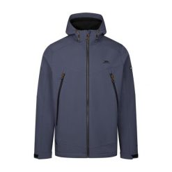 Trespass Hubbard - Męska kurtka softshell Bluetone. Niebieskie kurtki Trespass, m, z aplikacjami, z gumy, bez kaptura. Za 438.99 zł.