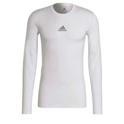 Koszulka z długim rękawem adidas Techfit. Białe bielizna termoaktywna Adidas, xl, bez wzorów, do piłki nożnej, techfit (adidas). Za 119.00 zł.