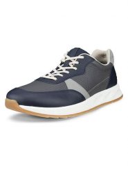 Ecco Skórzane sneakersy "Otm" w kolorze granatowo-szarym rozmiar: 43. Niebieskie buty sportowe casual ecco, bez wzorów, bez zapięcia. Za 244.80 zł.
