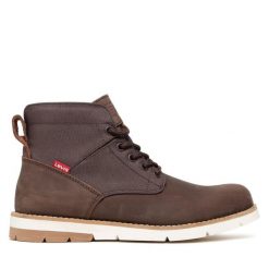 Kozaki Levi's®. Brązowe kozaki bez wzorów, bez obcasa, bez zapięcia. Za 449.99 zł.