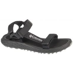 Sandały Columbia Konos Globetrot Sandal 2126931010 czarne. Czarne sandały z gumy, bez zapięcia. Za 331.70 zł.