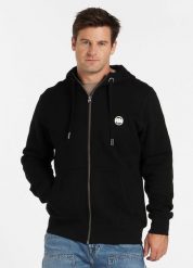 Bluza męska Pitbull rozpinana z kapturem Small Logo. Czarne bluzy z kapturem PITBULL, m, bez wzorów, z bawełny, z kapturem. Za 229.00 zł.