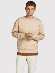 Jack&Jones Bluza Star 12208182 Beżowy Regular Fit. Brązowe bluzy Jack&Jones, m, bez wzorów, z syntetyku, bez kaptura. Za 89.99 zł.