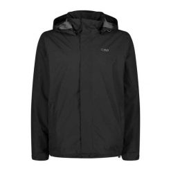 Kurtka wodoodporna z kapturem CMP Snaps. Czarne kurtki CMP, bez wzorów, z poliesteru, z kapturem. Za 209.99 zł.