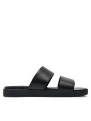 Calvin Klein Klapki Double Strap HM0HM01414 Czarny. Czarne klapki CALVIN KLEIN, ze skóry. Za 569.99 zł.