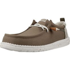 Buty HEY DUDE WALLY SUMMER LINEN Zielony. Zielone buty turystyczne Hey dude, bez wzorów, z tkaniny, bez zapięcia, trekkingowe. Za 249.99 zł.