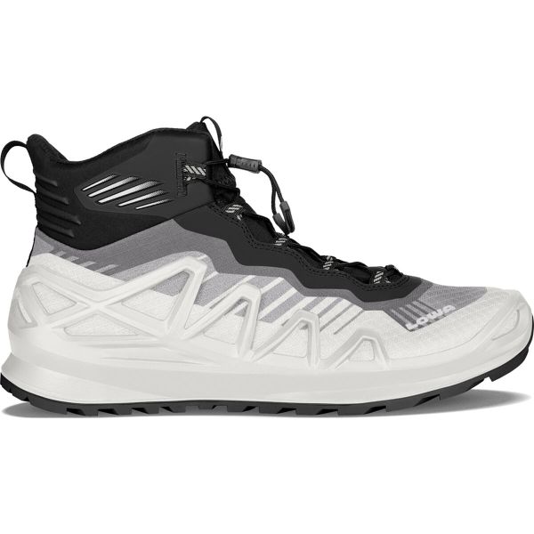Buty trekkingowe męskie Lowa Merger Mid Gtx. Białe buty trekkingowe Lowa, bez wzorów, z materiału, bez zapięcia, trekkingowe. Za 822.60 zł.