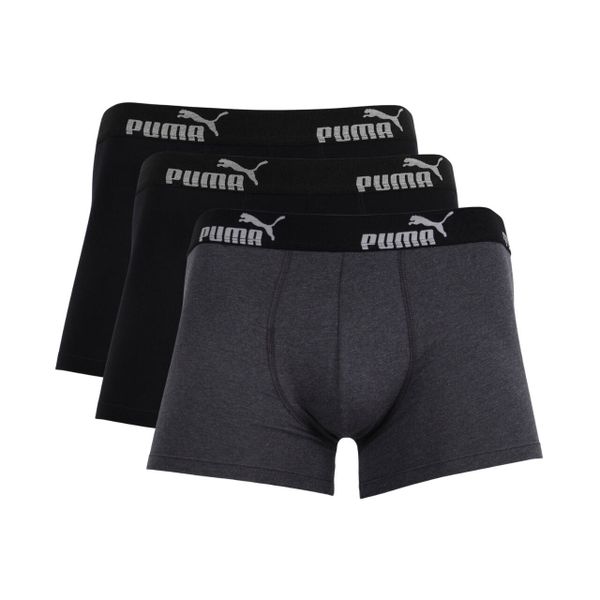 Bokserki męskie Puma 3-pack. Czarne bokserki Puma, m, bez wzorów, z bawełny. Za 109.00 zł.