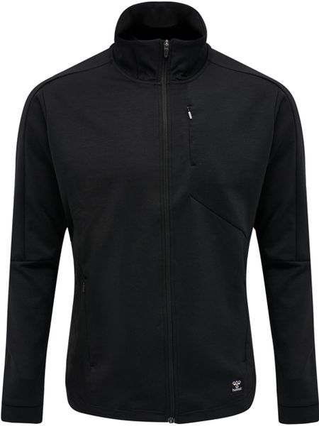 Kurtka Hummel zip Tropper. Czarne kurtki Hummel, m, bez wzorów, z dzianiny, bez kaptura. Za 245.85 zł.
