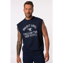 Męska Bluza Iron Anvil fitness oversize szybkoschnąca do roz. 7 XL. Niebieskie bluzy JAY-PI, m, bez wzorów, z bawełny, bez kaptura. Za 195.99 zł.