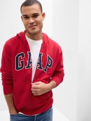 GAP Bluza w kolorze czerwonym rozmiar: XS. Czerwone bluzy GAP, xs, bez wzorów, bez kaptura. Za 124.95 zł.