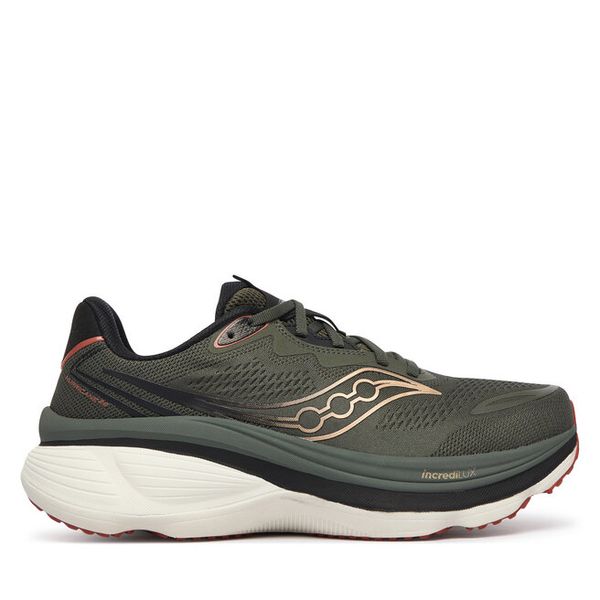 Buty do biegania Saucony. Zielone buty do biegania Saucony, bez wzorów, bez zapięcia, do biegania. Za 799.99 zł.