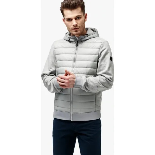 Timberland Kurtka Mount Cabot Hybrid , szary, rozmiar XXL. Szare kurtki Timberland, m, bez wzorów, z bawełny, z kapturem. W wyprzedaży za 299.99 zł.