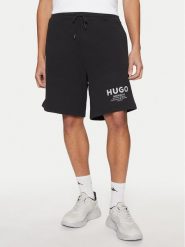 HUGO Szorty sportowe Nomario 50510728 Czarny Regular Fit. Czarne krótkie spodenki sportowe Hugo, m, bez wzorów, z bawełny. Za 309.99 zł.