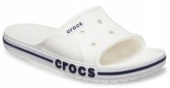 Klapki Dla Dorosłych Crocs Bayaband Slide. Białe klapki Crocs, z materiału. Za 119.99 zł.