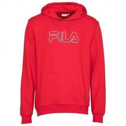 Bluza sportowa męska Fila Laban Hoody M. Czerwone bluzy z kapturem Fila, m, bez wzorów, z kapturem. W wyprzedaży za 201.05 zł.