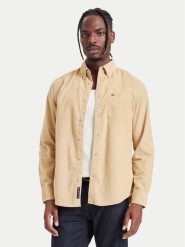 Tommy Jeans Koszula DM0DM23517 Beżowy Regular Fit. Brązowe koszule Tommy Jeans, m, bez wzorów, z bawełny, bez kołnierzyka, bez ramiączek. Za 349.99 zł.