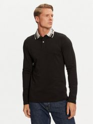 Guess Polo Oliver M4BP36 J1314 Czarny Slim Fit. Czarne koszulki polo Guess, m, z aplikacjami, z bawełny, bez kołnierzyka, bez ramiączek. Za 169.99 zł.