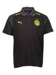 Puma Koszulka polo w kolorze czarnym rozmiar: L. Czarne koszulki polo Puma, l, bez wzorów, z bawełny, bez kołnierzyka, bez ramiączek. Za 101.70 zł.