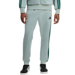 Spodnie męskie adidas Essentials 3-Stripes Fleece. Zielone spodnie materiałowe Adidas, na co dzień, m, bez wzorów, z bawełny. Za 171.99 zł.