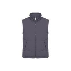 Wyściełana polarem kurtka bez rękawów Kariban Warmer. Szare kurtki KARIBAN, m, bez wzorów, z polaru, bez kaptura. Za 223.50 zł.