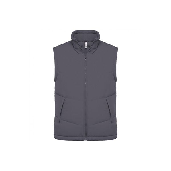 Wyściełana polarem kurtka bez rękawów Kariban Warmer. Szare kurtki KARIBAN, m, bez wzorów, z polaru, bez kaptura. Za 228.00 zł.