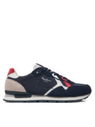 Pepe Jeans Sneakersy Brit Road M PMS40007 Granatowy. Niebieskie buty sportowe casual Pepe Jeans, bez wzorów, z jeansu, bez zapięcia. Za 299.99 zł.