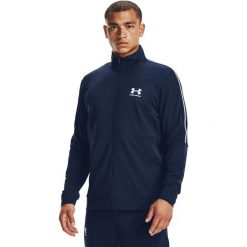 Kurtka męskie Under Armour Pique. Niebieskie kurtki Under Armour, m, bez wzorów, z materiału, bez kaptura. Za 290.00 zł.