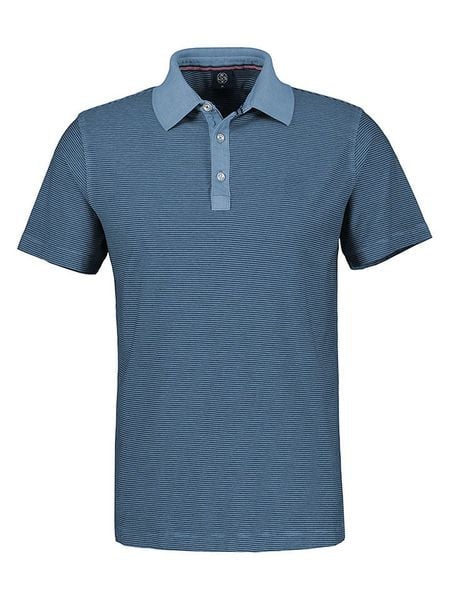 Lerros Koszulka polo w kolorze niebieskim rozmiar: L. Niebieskie koszulki polo Lerros, l, bez wzorów, z bawełny, bez kołnierzyka, bez ramiączek. Za 93.07 zł.