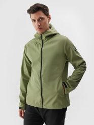 4F Kurtka softshellowa w kolorze zielonym rozmiar: S. Zielone kurtki outdoor i hardshell 4F, m, bez wzorów, bez kaptura. Za 92.86 zł.