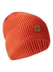 Camel Active Czapka w kolorze pomarańczowym rozmiar: onesize. Pomarańczowe czapki zimowe Camel Active, z aplikacjami, ze skóry. Za 65.95 zł.