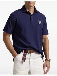 Ralph Lauren Underwear Koszulka polo w kolorze granatowym rozmiar: L. Niebieskie koszulki polo Ralph Lauren Underwear, l, bez wzorów, z bawełny, bez kołnierzyka, bez ramiączek. Za 371.56 zł.