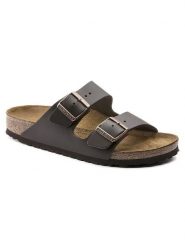 Birkenstock Skórzane klapki "Arizona" w kolorze ciemnobrązowym rozmiar: 46. Brązowe klapki Birkenstock. Za 376.86 zł.