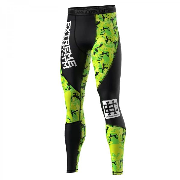 Legginsy sportowe męskie EXTREME HOBBY NEO WARRIOR. Zielone bielizna termoaktywna EXTREME HOBBY, m, bez wzorów, z dzianiny, bez ramiączek, do biegania. Za 229.00 zł.