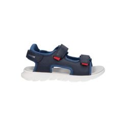 Sandały juniorskie Geox Airadyum. Niebieskie sandały Geox, z syntetyku, bez zapięcia. Za 219.99 zł.