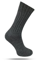 Ciepłe Wełniane Skarpetki Zimowe - Ciemnoszare. Szare skarpety His Story, bez wzorów, z elastanu. Za 39.99 zł.