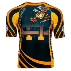Koszulka Męska Rashguard MMA na Siłownię EXTREME HOBBY ANGRY WASP. Czarne bielizna termoaktywna EXTREME HOBBY, m, bez wzorów, z bawełny, bez ramiączek, do biegania. Za 199.00 zł.