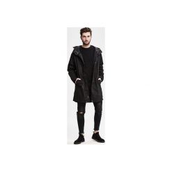 Męska czarna kurtka parka Wolves. Czarne kurtki Ortiz®, l, bez wzorów, bez kaptura. Za 399.00 zł.