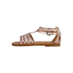 Sandały GEOX J SANDAL KARLY Rose. Czerwone sandały Geox, z syntetyku, bez zapięcia. Za 219.99 zł.